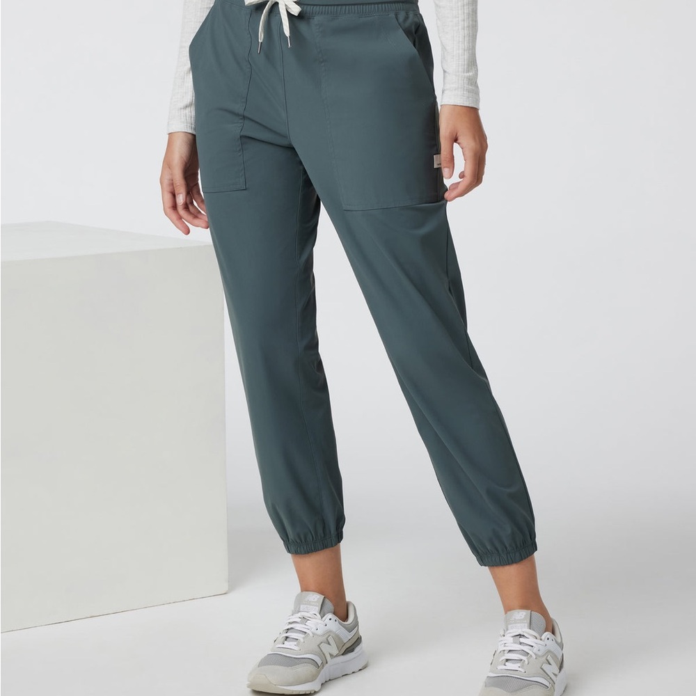 Vuori Miles Jogger Women’s Medium Blue Grey Adjustable Waist Ankle Pants - Picture 13 of 13